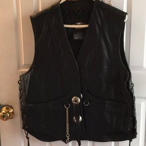 Leather vest